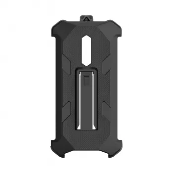 Ulefone RugKing 2 Pro strapabíró védőtok állvánnyal és övcsipesszel - fekete