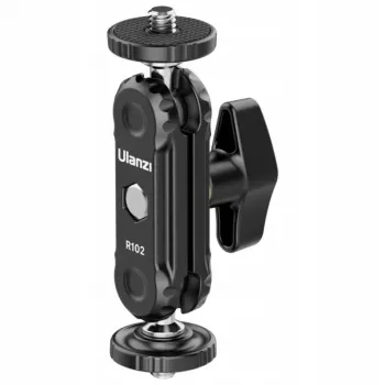 ULANZI R102 Magic Arm 9cm kettős 1/4 inch menetes mini csuklókar kamerarig és vlogoláshoz