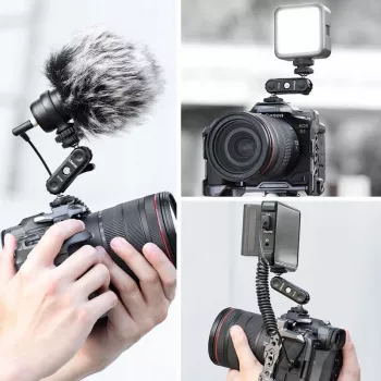 ULANZI R102 Magic Arm 9cm kettős 1/4 inch menetes mini csuklókar kamerarig és vlogoláshoz