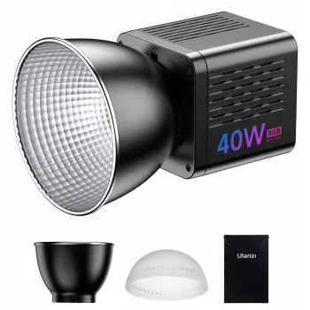 Ulanzi L024 40W RGB Bi-Color LED videólámpa 1/4 inch-20 menettel, 2500-6500K, CRI/TLCI >95