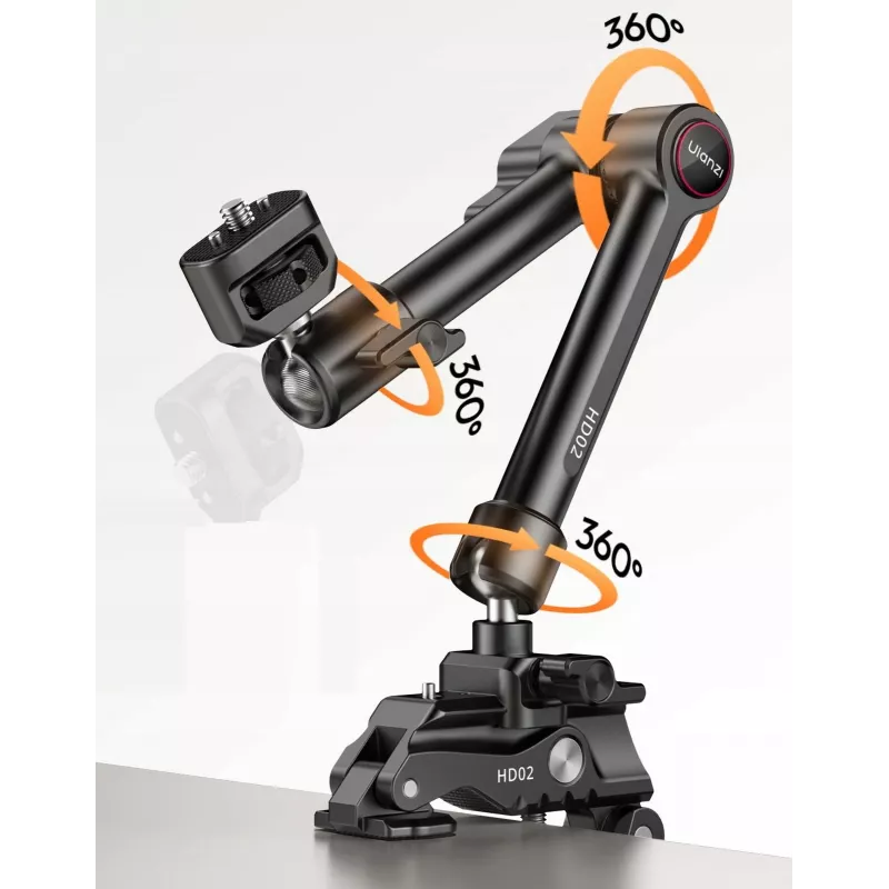 Ulanzi HD02 Magic Arm szorítóval, 1/4 inch menettel