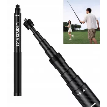 Ulanzi VL02 karbonszálas szelfibot / monopod 2,7 m telefontartóval és GoPro adapterrel