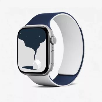 Moft Snap Duo kétoldalas szíj Apple Watch 1-5/6/7/8/9/10/11/SE/SE 2/SE 3/Ultra/Ultra 2/Ultra 3 (42/44/45/46/49 mm) Navy Blue / Misty Cove