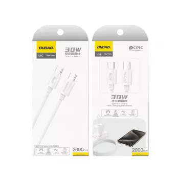 Dudao L4C USB-C – USB-C kábel 2m fehér