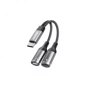 Dudao L13C+ 2 az 1-ben USB-C – USB-C adapter audio és töltés funkcióval