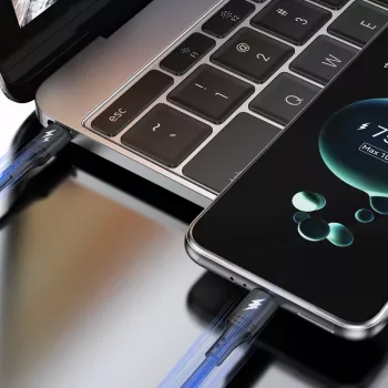 Dudao L3CC USB 2.0 USB-C kábel 60W 2m fekete