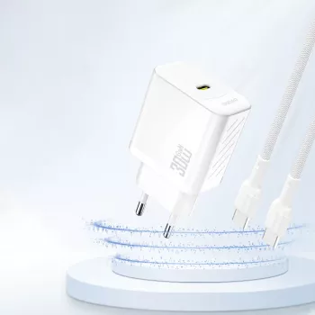 DUDAO A27PEU 30W GaN USB-C töltő fehér