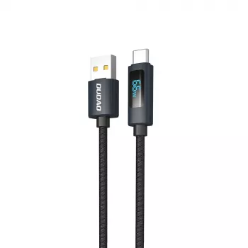 Dudao L7T USB-A – USB-C kábel 66W 1m fekete