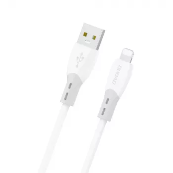 Dudao L25SL USB-A - Lightning 1m fehér töltő- és szinkronizálókábel