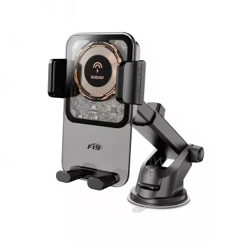 Dudao F19 autós telefontartó vezeték nélküli töltővel 15W - fekete