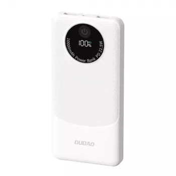 Dudao K12 Power Bank 10000mAh PD22.5W USB-A, USB-C - fehér