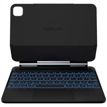 Typecase Edge billentyűzetes tok iPad Air 11 M2 2024 / M3 2025 / M4 2026-hoz, karbonszál, fekete