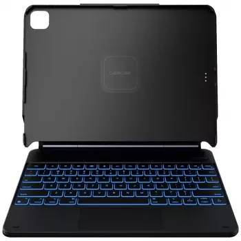 Typecase Edge + billentyűzetes tok iPad Air 13 M2 2024 / M3 2025 / M4 2026-hoz, fekete