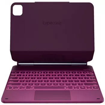 Typecase Edge billentyűzetes tok iPad Air 13 2024/2025-höz, málna piros