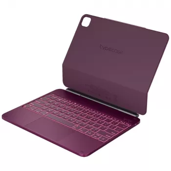 Typecase Edge billentyűzetes tok iPad Pro 13 2024/2025-höz, málna piros
