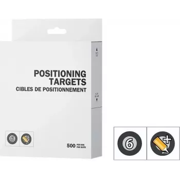 CREAFORM PEEL 3 pozicionáló célpontok 6mm fekete szegéllyel és normál ragasztóval 1x500 (ACC-P3D-PTBC3)