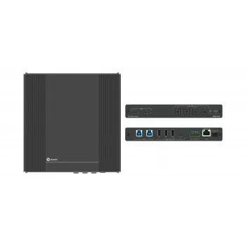 Kramer Electronics SWT3-41-U 4x1 USB 3.2 Host PoE-Acceptor menedzselt switcher 4 eszközhöz - 10 Gbps - Power over Ethernet
