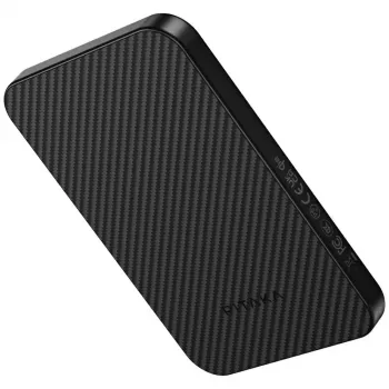 PITAKA aramidszálas power bank 5000mAh Qi2 MagSafe fekete-szürke