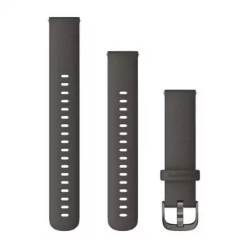 Garmin QuickFit 18 mm szilikon szíj grafit pala szürke varrással 010-12932-0E