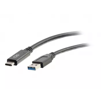 C2G 6 láb USB C – USB A kábel - USB 3.2 - 5 Gbit/s - M/M - fekete