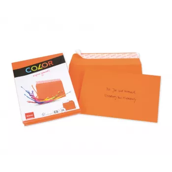 ELCO Color boríték C5 (162 x 229 mm), ablak nélkül, öntapadós, 100 g/m², narancssárga, 25 darab (74618.82)