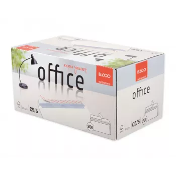 ELCO Office boríték C5/6 (114 x 229 mm), ablak nélkül, öntapadós, 80 g/m², fehér, 200 darab (74532.12)