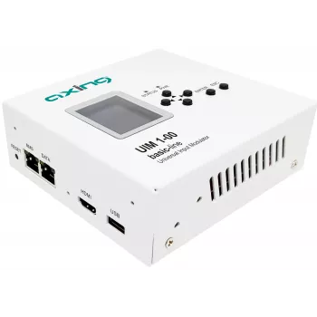 AXING UIM 1-00 univerzális bemeneti modulátor HDMI CVBS YPbPr RF DVB-T/C bemenetre