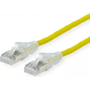 Dätwyler Cat.6A H AMP v2 patchkábel, sárga, 20 m, SFTP, LS0H, CU 7702 flex
