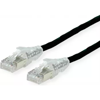 Dätwyler Cat.6 patchkábel, AMP v2, fekete, 10 m, CU 7702 flex LS0H