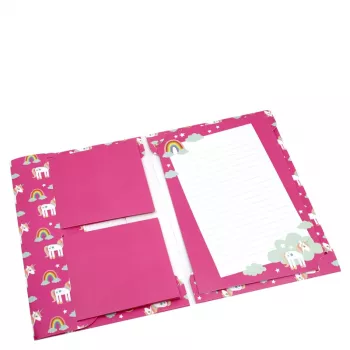 Artoz Papier 334001-03 levélpapír borítékkal, Unicorn rózsaszín (kb. DIN A5), 80 g/m², 1 csomag