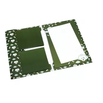 Artoz Papier levélpapír borítékkal kutyamotívum olívzöld kb. DIN A5 80 g/m² 1 csomag