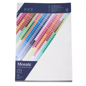 Artoz Papier Mosaic boríték DIN C5 ablak nélkül fehér nedves ragasztású 20 db (9439420-211)