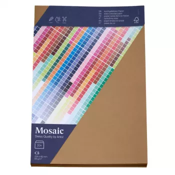 Artoz Papier Mosaic boríték DIN C5 ablak nélkül natúr nedves ragasztású 20 db