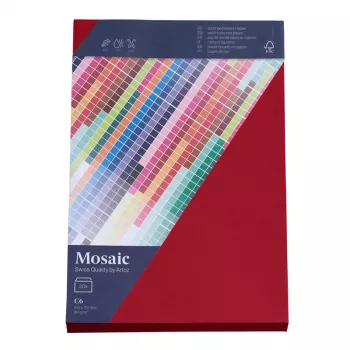Artoz Papier Mosaic boríték DIN C6 ablak nélkül bordó nedves ragasztású 20 db