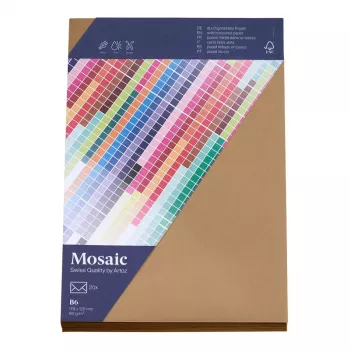Artoz Papier Mosaic boríték DIN B6 ablak nélkül natúr nedves ragasztású 20 db