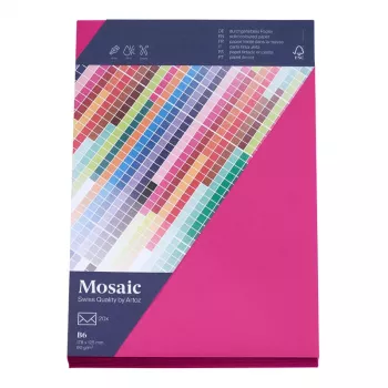 Artoz Papier Mosaic boríték DIN B6 ablak nélkül fukszia nedves ragasztású 20 db