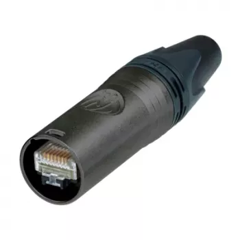 Neutrik NE8MX6-B-T etherCON CAT6A dugós kábelcsatlakozó hordozó, fekete, IP65