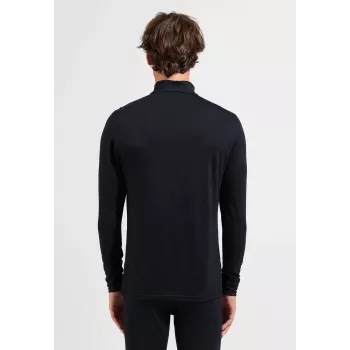 Odlo Merino 200 BL Top Turtle Neck LS Half Zip - fekete, M méret