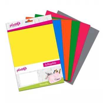 Plottix PremiumFlex hőátadó fólia 6 lap vegyes színek Flex fólia 20,0 cm x 30,0 cm