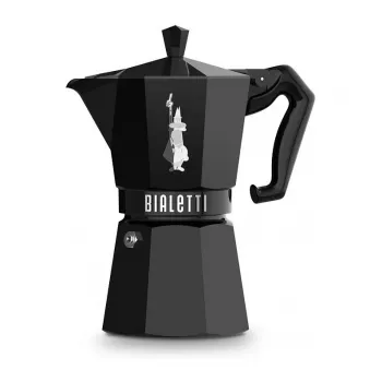 Bialetti MOKA EXCLUSIVE 6 csészés tűzhelyes espresszókávéfőző, fekete (9066)
