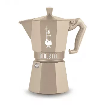 Bialetti MOKA EXCLUSIVE 6TZ indukciós moka kanna, homok, 6 csésze