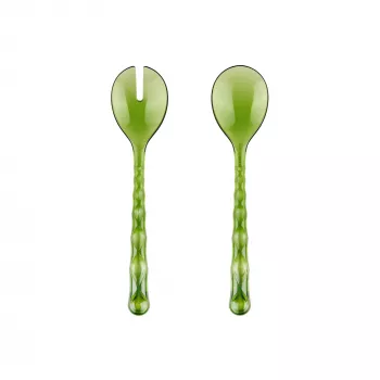 Guzzini Vanity salátás evőeszköz, Water Lily Green