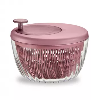 Guzzini Spin&Store salátacentrifuga, mauve vörös, 4,5 L