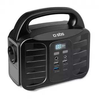 SBS hordozható erőmű 150W gyorstöltés, fekete (TEPOWST150W)
