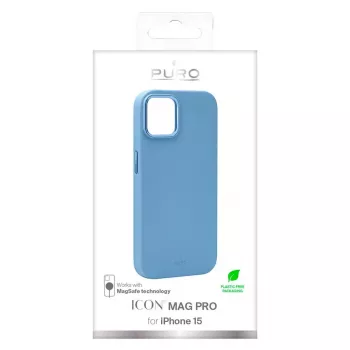 Puro ICON Mag Pro tok Apple iPhone 15 6,1 inch MagSafe világoskék PUIPC1561ICONMPLBL