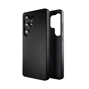 Puro Icon Mag hátlap Samsung Galaxy S25 Ultra-hoz, fekete, TPU/szilikon, MagSafe-kompatibilis