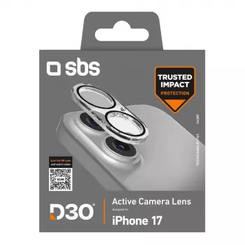 SBS Camera Glass Lens Protector with D3O for iPhone 17