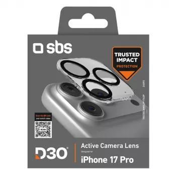 SBS Camera Glass Lens Protector with D3O for iPhone 17 Pro