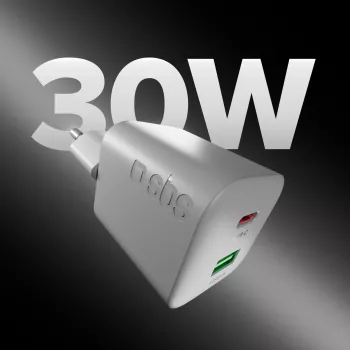 STEP BY STEP SBS 30W 1C + 1A fehér USB-C töltő 1,5 m kábellel