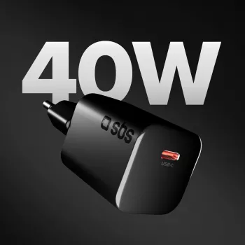 STEP BY STEP SBS 40W 1c fekete USB-C fali töltő